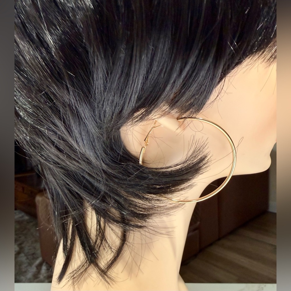 HAIR, Pixie Straight with Bangs, Jet Black